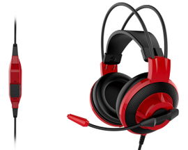 MSI DS501 Auriculares Diadema Conector de 3,5 mm Negro, Rojo MSI DS501 Auriculares Diadema Conector de 3,5 mm Negro, Rojo