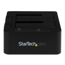 StarTech.com Docking Station eSATA USB 3.0 con UASP de 2 Bahías para Disco Duro o SSD SATA de 2,5 o 3,5 Pulgadas