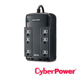 UPS de 350 VA/255 W, Topología Standby, Entrada 120 Vca NEMA 5-15P, Tipo Gabinete Compacto, Con 6 Tomas NEMA 5-15R