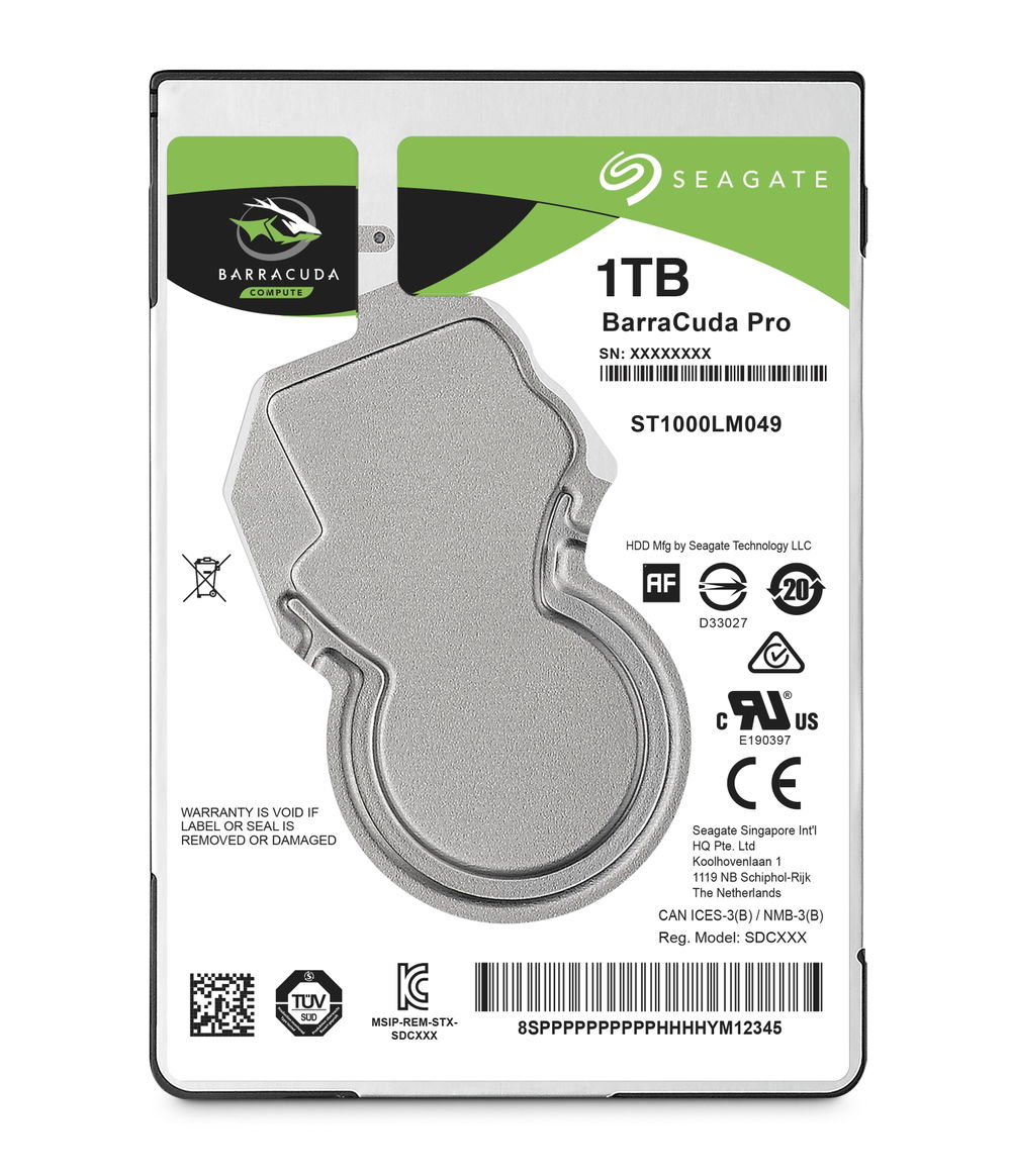 Seagate Barracuda Pro ST1000LM049 - Disco duro - 1 TB - interno - SATA 6Gb/s - 7200 rpm - búfer: 128 MB