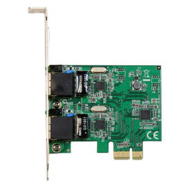 StarTech.com Adaptador Tarjeta de Red NIC PCI Express PCI-E de 2 Puertos Ethernet Gigabit RJ45 StarTech.com Adaptador Tarjeta de Red NIC PCI Express PCI-E de 2 Puertos Ethernet Gigabit RJ45