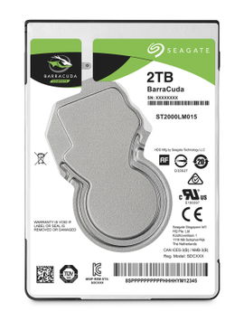 Seagate Guardian BarraCuda ST2000LM015 - Disco duro - 2 TB - interno - 2.5 Seagate Guardian BarraCuda ST2000LM015 - Disco duro - 2 TB - interno - 2.5