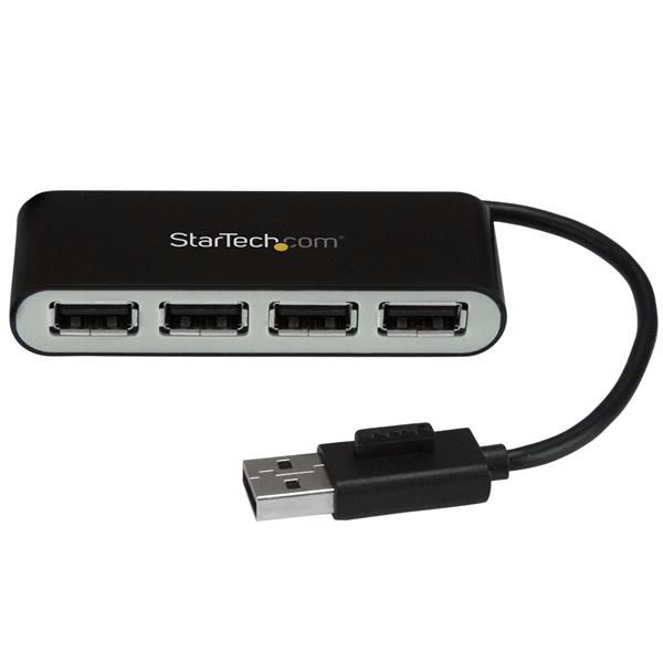 StarTech.com Concentrador Ladrón USB 2.0 de 4 Puertos con Cable Integrado - Hub Portátil USB 2.0 de 4 Puertos Alimentado por el Bus - Hub - 4 x USB 2.0 - sobremesa StarTech.com Concentrador Ladrón USB 2.0 de 4 Puertos con Cable Integrado - Hub Portátil USB 2.0 de 4 Puertos Alimentado por el Bus - Hub - 4 x USB 2.0 - sobremesa