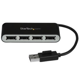 StarTech.com Concentrador Ladrón USB 2.0 de 4 Puertos con Cable Integrado - Hub Portátil USB 2.0 de 4 Puertos Alimentado por el Bus - Hub - 4 x USB 2.0 - sobremesa StarTech.com Concentrador Ladrón USB 2.0 de 4 Puertos con Cable Integrado - Hub Portátil USB 2.0 de 4 Puertos Alimentado por el Bus - Hub - 4 x USB 2.0 - sobremesa