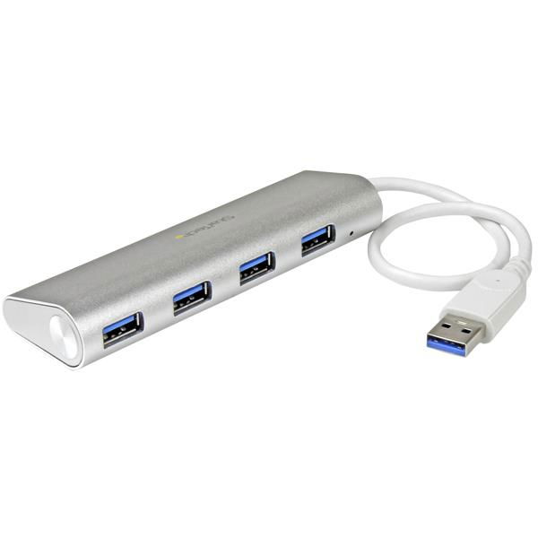 StarTech.com Concentrador Portátil USB 3.0 de 4 Puertos - Hub con Cable Incorporado StarTech.com Concentrador Portátil USB 3.0 de 4 Puertos - Hub con Cable Incorporado