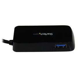 StarTech.com Adaptador Concentrador Hub Ladrón USB 3.0 Super Speed 4 Puertos Salidas Portátil para Ordenador Portátil - Negro (ST4300MINU3B) - Hub - 4 x SuperSpeed USB 3.0 - sobremesa - para P/N: FCREADMICRO3, MSDREADU3CA, USB3S2ESATA3 StarTech.com Adaptador Concentrador Hub Ladrón USB 3.0 Super Speed 4 Puertos Salidas Portátil para Ordenador Portátil - Negro (ST4300MINU3B) - Hub - 4 x SuperSpeed USB 3.0 - sobremesa - para P/N: FCREADMICRO3, MSDREADU3CA, USB3S2ESATA3