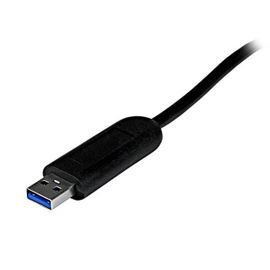 StarTech.com Adaptador Concentrador Hub Ladrón USB 3.0 Super Speed 4 Puertos Salidas Portátil para Laptop Ordenador - Negro - Hub - 4 x SuperSpeed USB 3.0 - sobremesa - para P/N: FCREADMICRO3, MSDREADU3CA