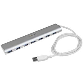 StarTech.com Concentrador USB 3.0 de 7 Puertos - Hub con Cable Incorporado StarTech.com Concentrador USB 3.0 de 7 Puertos - Hub con Cable Incorporado