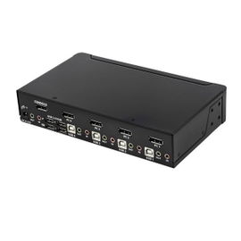StarTech.com Switch KVM de 4 Puertos DisplayPort con Resolución de 4K a 60Hz
