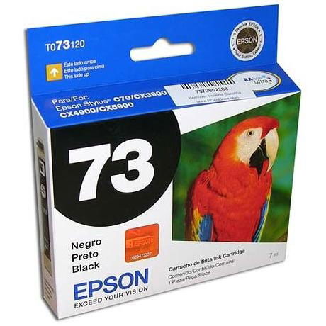 Epson 73 - Negro - original - cartucho de tinta - para Stylus C79, CX3900, CX4900, CX5900