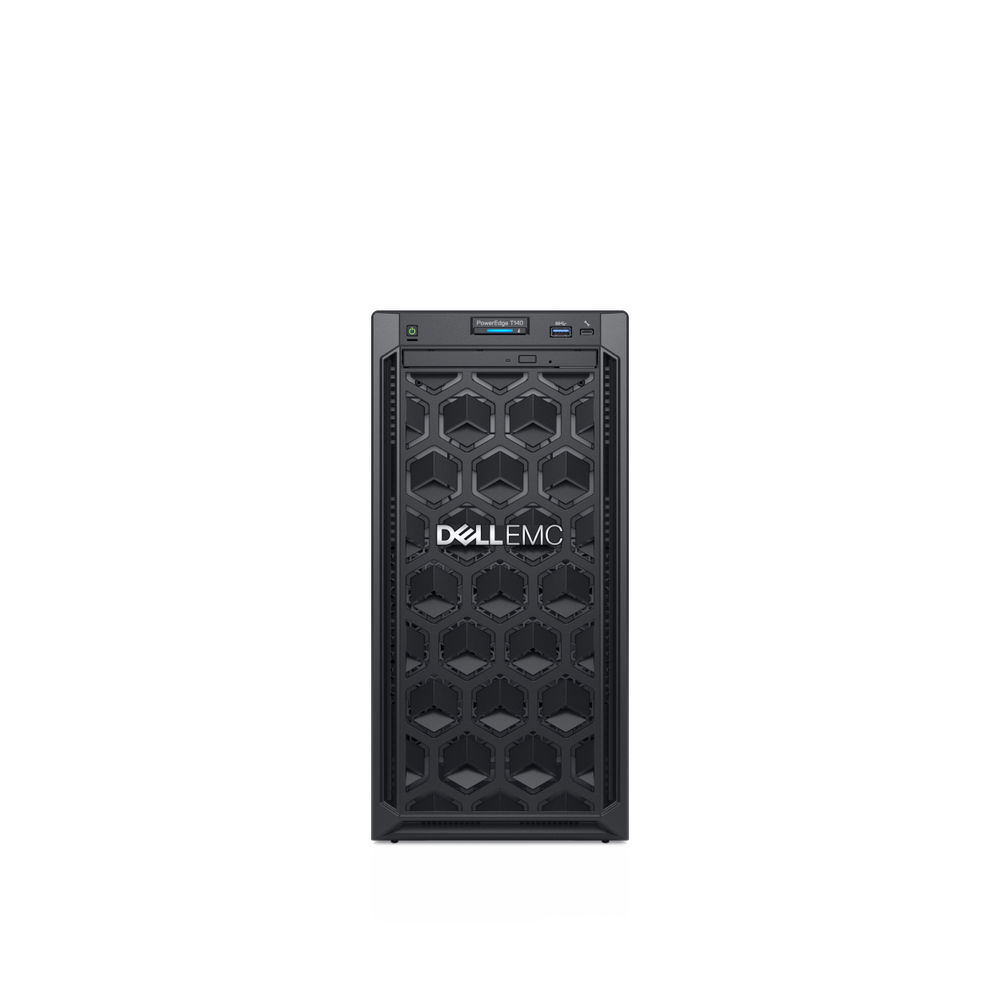Dell EMC PowerEdge T140 - Servidor - MT - 1 vía - 1 x Xeon E-2226G / 3.4 GHz - RAM 8 GB - HDD 1 TB - DVD - G200eR2 - GigE - sin SO - monitor: ninguno - negro - con Dell Prosupport y Servicio in Situ al Siguiente Día Hábil de 1 año