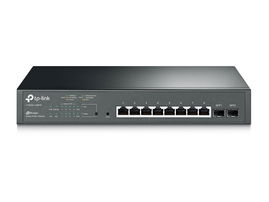 Smart Switch PoE+ JetStream administrable Capa 2, 8 puertos 10/100/1000 Mbps + 2 puertos SFP 116 W Smart Switch PoE+ JetStream administrable Capa 2, 8 puertos 10/100/1000 Mbps + 2 puertos SFP 116 W