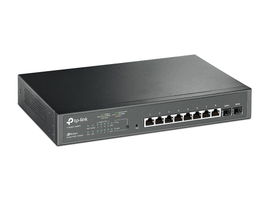 Smart Switch PoE+ JetStream administrable Capa 2, 8 puertos 10/100/1000 Mbps + 2 puertos SFP 116 W Smart Switch PoE+ JetStream administrable Capa 2, 8 puertos 10/100/1000 Mbps + 2 puertos SFP 116 W