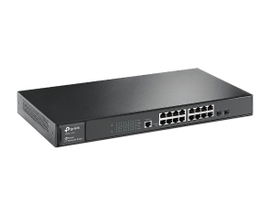 Switch JetStream Gigabit administrable Capa 2, 16 puertos 10/100/1000 Mbps + 2 puertos SFP, 1 puerto de consola.