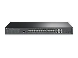 Switch JetStream Gigabit administrable capa 2, 24 puertos SFP, 4 puertos SFP+ y 4 puertos RJ45 Gigabit en combo Switch JetStream Gigabit administrable capa 2, 24 puertos SFP, 4 puertos SFP+ y 4 puertos RJ45 Gigabit en combo