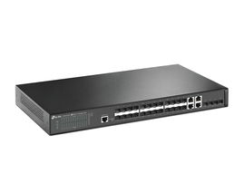 Switch JetStream Gigabit administrable capa 2, 24 puertos SFP, 4 puertos SFP+ y 4 puertos RJ45 Gigabit en combo Switch JetStream Gigabit administrable capa 2, 24 puertos SFP, 4 puertos SFP+ y 4 puertos RJ45 Gigabit en combo