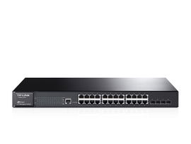 Switch JetStream Gigabit administrable Capa 2, 24 puertos 10/100/1000 Mbps + 4 puertos SFP
