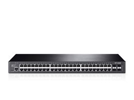 Switch JetStream Gigabit administrable Capa 2, 48 puertos 10/100/1000 Mbps + 4 puertos SFP Switch JetStream Gigabit administrable Capa 2, 48 puertos 10/100/1000 Mbps + 4 puertos SFP