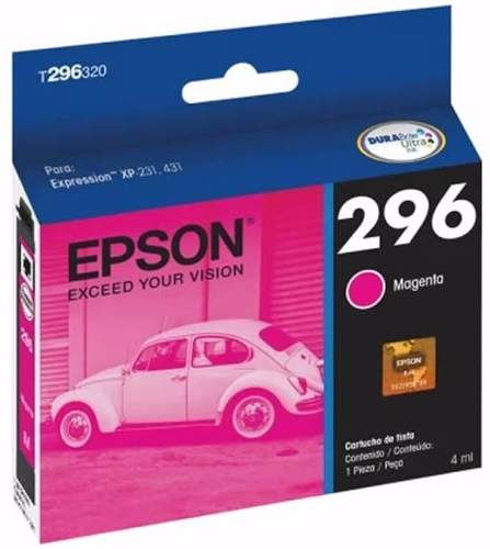 Cartucho De Tinta Para Expression XP-231, XP-241, XP-431, XP-441 - Epson 296 - Magenta - Original