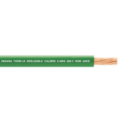 Cable 8 awg color verde,Conductor de cobre suave cableado. Aislamiento de PVC, autoextinguible. BOBINA 100 MTS Cable 8 awg color verde,Conductor de cobre suave cableado. Aislamiento de PVC, autoextinguible. BOBINA 100 MTS