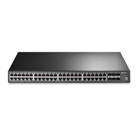 Switch Core JetStream administrable capa 3, 48 puertos RJ45 Gigabit, 4 puertos SFP, hasta 4 ranuras SFP+, apilamiento de hasta 8 Switch Core JetStream administrable capa 3, 48 puertos RJ45 Gigabit, 4 puertos SFP, hasta 4 ranuras SFP+, apilamiento de hasta 8