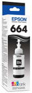 Epson T664 - 70 ml - negro - recarga de tinta - para Epson L110, L200, L310, L380, L395, L495, L575, L606, L655, L656, L1300, L1455
