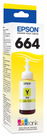 Epson T664 - Amarillo - original - recarga de tinta - para Epson L380, L386, L395, L495; EcoTank ET-2600, 2650, L1455, L396, L606, L656