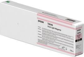Epson T8046 - 700 ml - magenta vívido suave - original - cartucho de tinta - para SureColor SC-P6000, SC-P7000, SC-P7000V, SC-P8000, SC-P9000, SC-P9000V Epson T8046 - 700 ml - magenta vívido suave - original - cartucho de tinta - para SureColor SC-P6000, SC-P7000, SC-P7000V, SC-P8000, SC-P9000, SC-P9000V