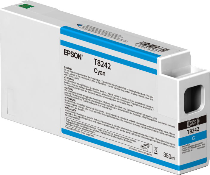 CARTUCHO DE TINTA EPSON T8242 ULTRACHROME HD CYAN 350 ML